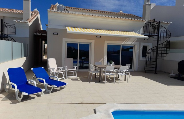New villa with pool in Salema Ideal location lovely sea and countryside views.
