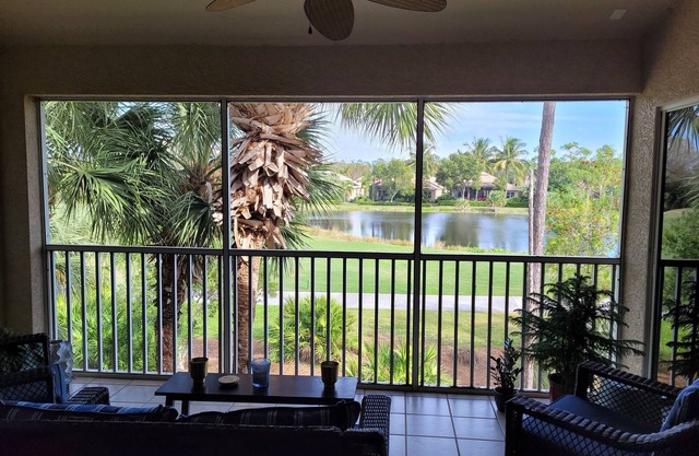 Newly available for monthly rental in Grandezza. 2 bedroom, 2 bath, with den.