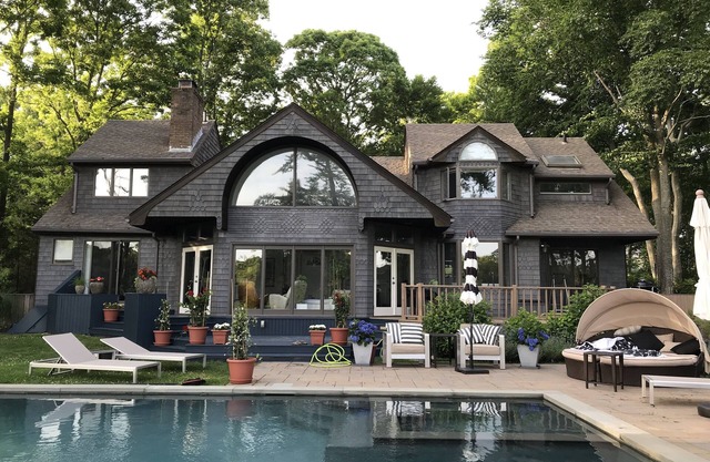 Newly renovated Sag Harbor home with beautiful bay view, Gunite pool & hot tub