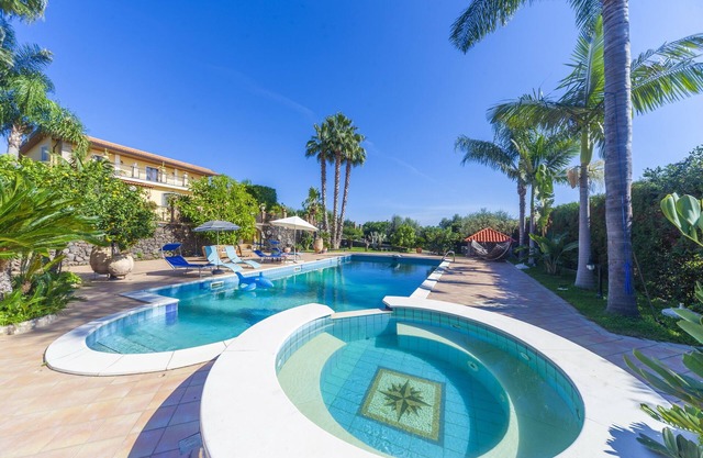Oasis of peace, unique view, surrounded by orange plantations