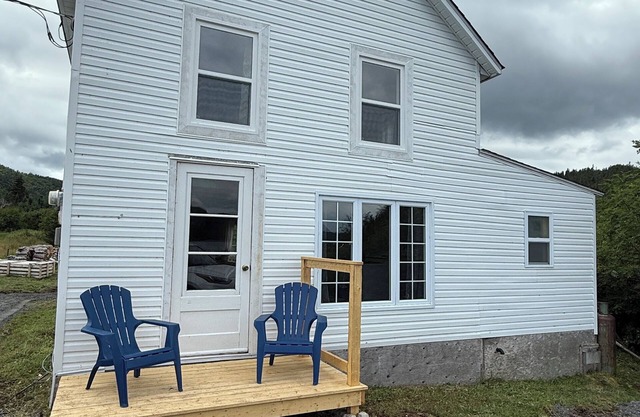 Ocean view saltbox style house