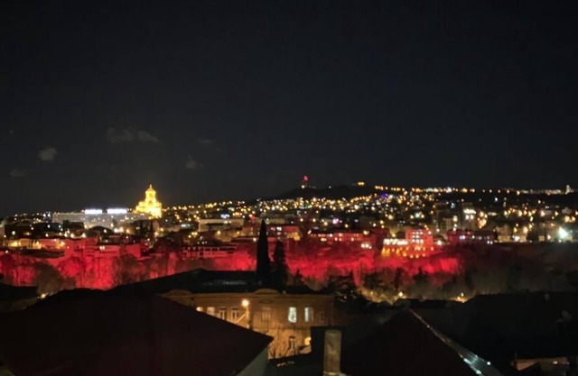 Old apartment overlooking Tiflis