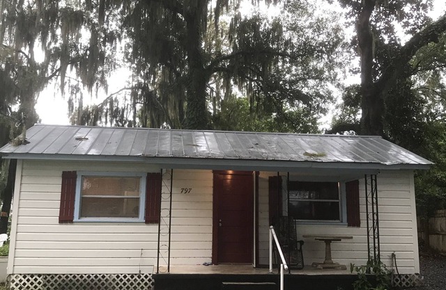 old Florida cottage canal front