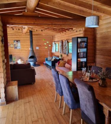 Our Log House in the woods
