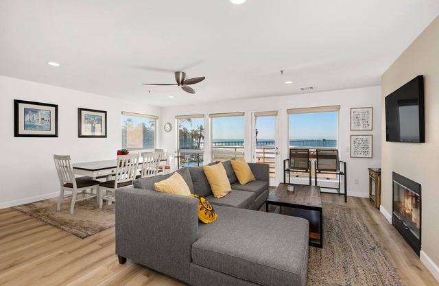 Overlook the ocean and pier in this 2 Bedroom/2 Bath