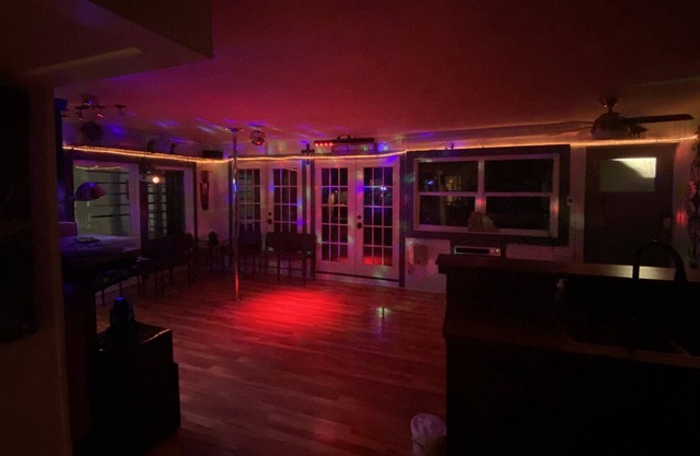 Pavilion with huge deck private event space birthday music dancing