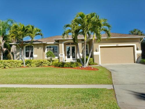 Peaceful home with pool and steps to beach/dining
