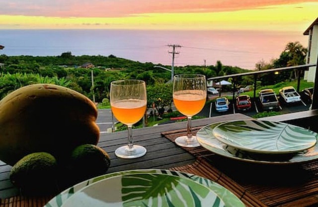 Peaceful Kona Getaway with Ocean Views | 2-Bedroom Condo at Kona Coffee Villas