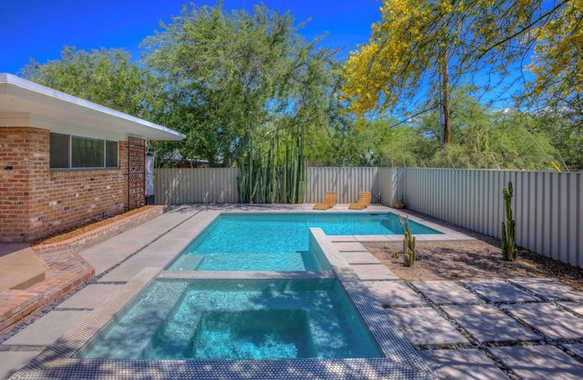Peaceful Mid-Century Retreat with Pool and Hot Tub
