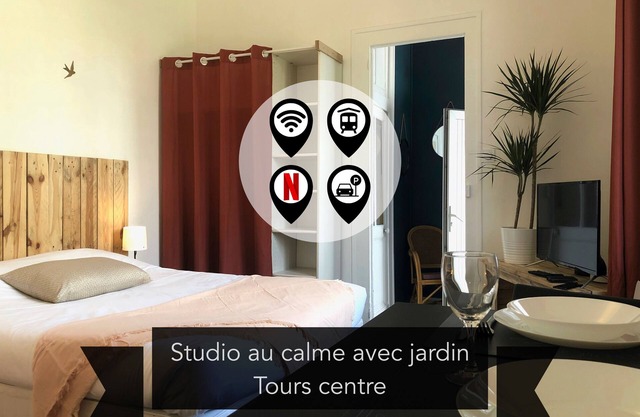 Peaceful studio with garden - Tours center