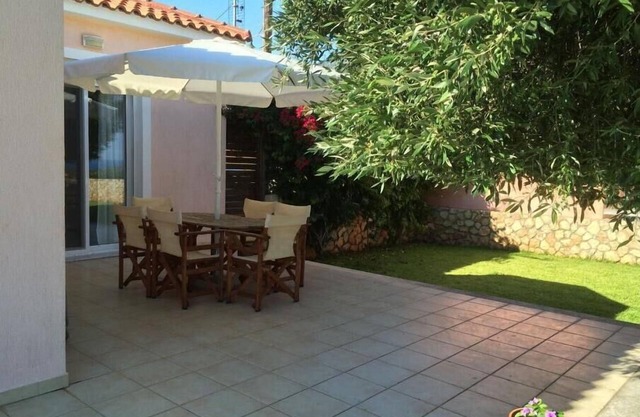 Peaceful villa in typical Kefalonian village. Close to beautiful St Thomas` Bay.