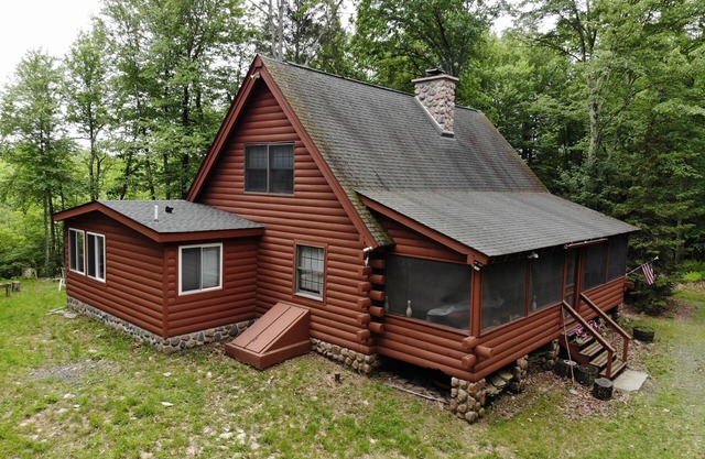 Perfect cozy cabin w/tree house on 3 acres of woods near skiing, hiking & DWG