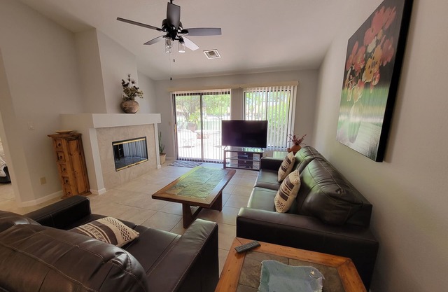Pet Friendly Omni Golf Course Views from Open floor plan with yard-garage