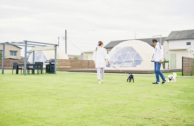 Pets allowed 7m dome tent B Room only plan /Sanbu District Chiba