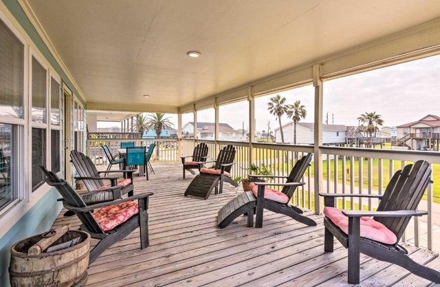 Pool Access and Walk to Beach Galveston Home
