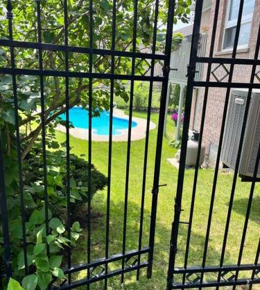 Poolside entire lower level apt