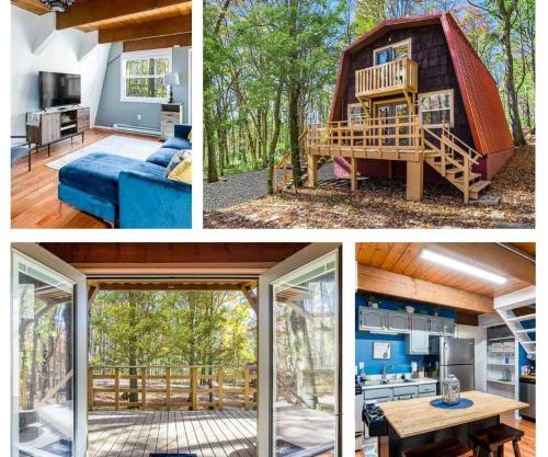 Private Lake&Beach w Golf, Fire Pit, Deck & WiFi!