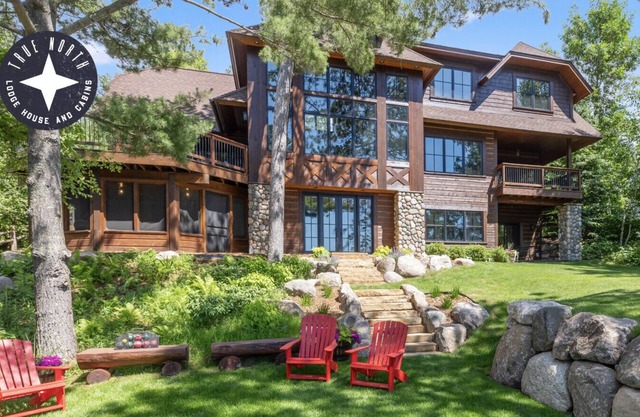 Private Luxury Compound on the Gull Lake Chain with Theater, Tennis, Sauna, Hot Tub (25+ pp.)