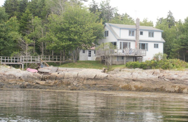 Private Ocean Front property with bathing cove and deep water swimming