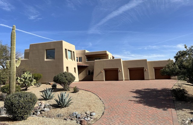 Private Spanish style estate with large terraces and hot tub with expansive pool