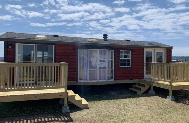 Private Tiny Home with deck, fire pit & patio near Platte Creek Recreation area