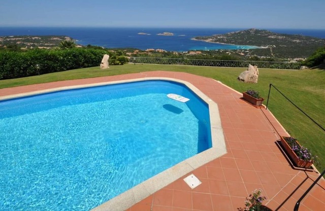 Private villa with swimming pool and sea views