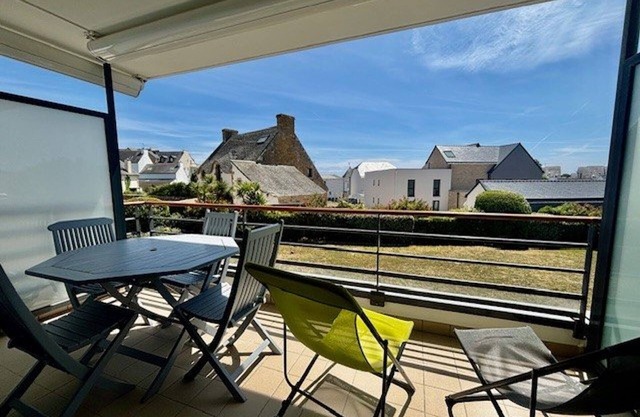Quiberon: Appartement 2 Pièces, Balcon Sud, Parking, WIFI, Proche Plage et Centre, 2 Pers, 43m²
