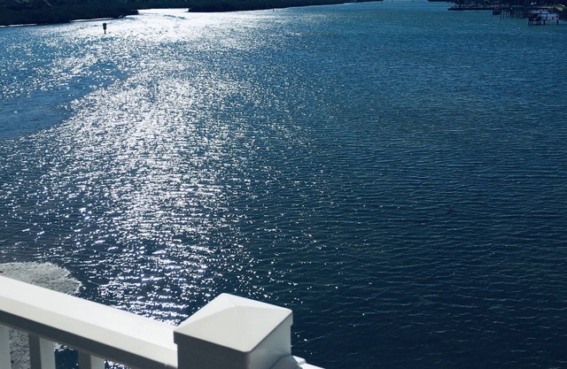 Quiet and Spacious Waterfront Condo across the street from beach!