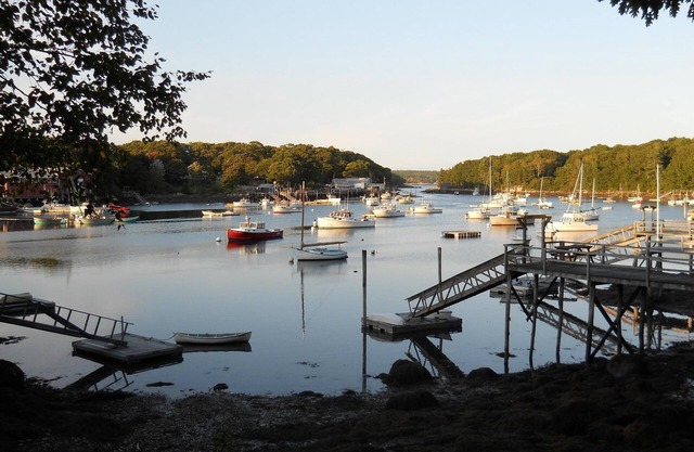 Quiet, authentic Maine village overlooking historic harbor in Mid-Coast Maine