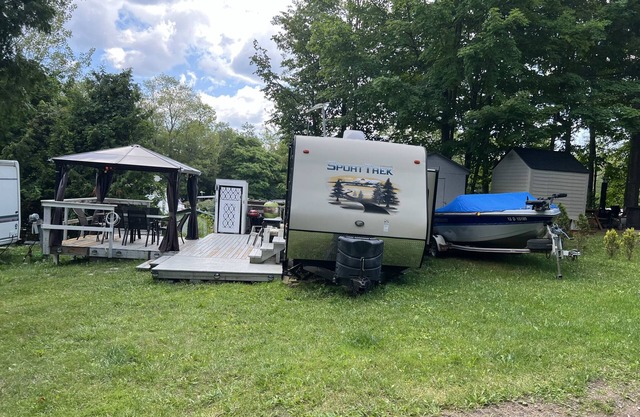Quiet campground, minutes from Port Kent! LOT ONLY CAMPER NOT INCLUDED