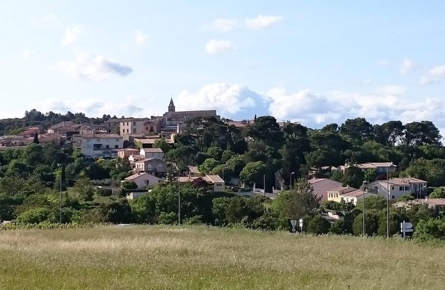 Quiet neighborhood in small western village of Montpellier