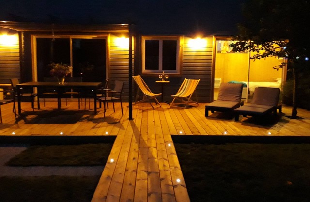 Quiet new wood house Near beaches, Surf Spa Pool Terrace