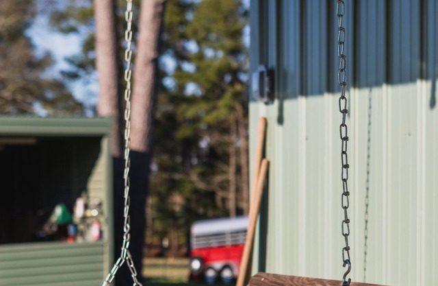 Relaxing piney woods barndominium on 75 acres.