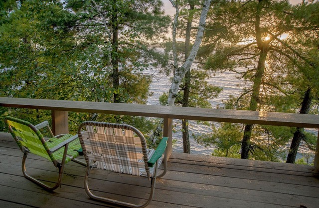 Remote wilderness island with comforts of home