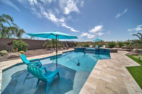 Resort-Style Pool and Spa Upscale Goodyear Home