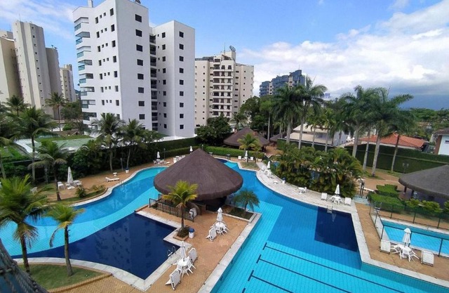 RIVIERA DE SAO LOURENÇO, CONDO ACQUA A 0,5 MIN DA PRAIA - estilo resort! Lindo apto com ar condicionado e wifi