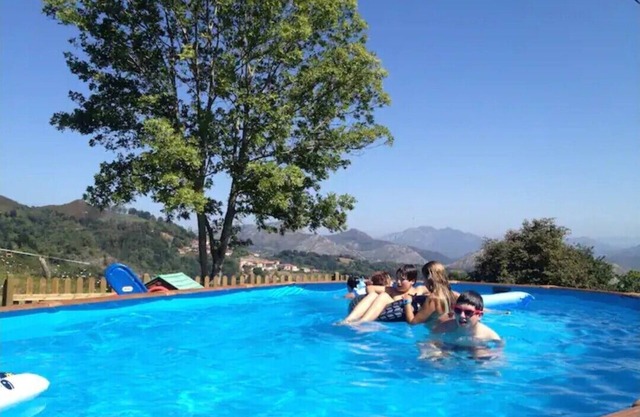Robidiellu Casa con Piscina y Vistas a Picos de Europa a 15 Minutos de Arriondas