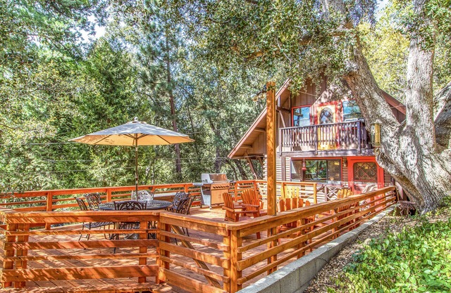 ROMANTIC LOG CABIN ~ Quiet, Clean, Cozy ~Walk to Trails, 3 Min to Town!