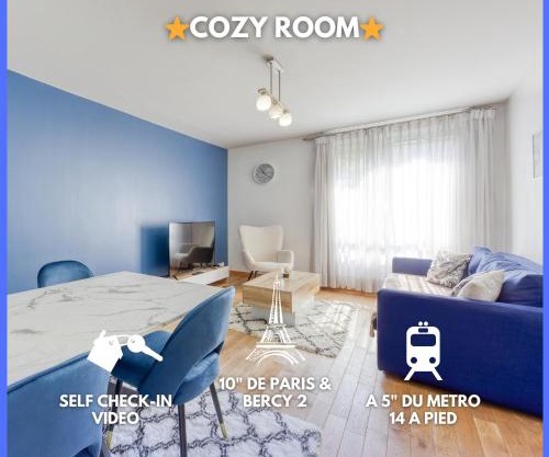 Room Proche Paris & Bercy 2 - Cozy Houses