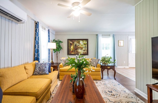 Roomy and comfortable space to relax in privacy.