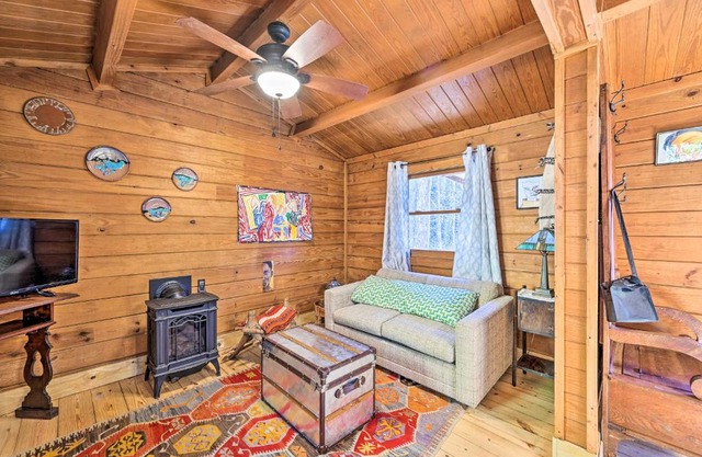 Rosman Vacation Rental with Charcoal Grill!
