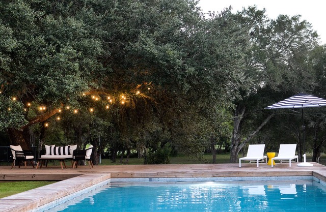 Round Top Modern Barndo + Sleeps 8 + Pool