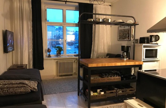 Rustic black and white studio