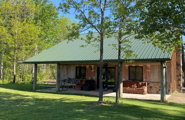 Rustic cabin in the woods