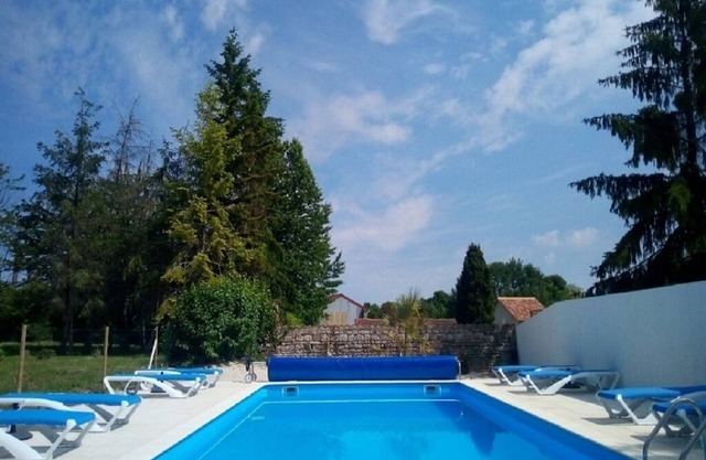 Rustic gite sleeps 6, with exclusive use of own private heated saltwater pool