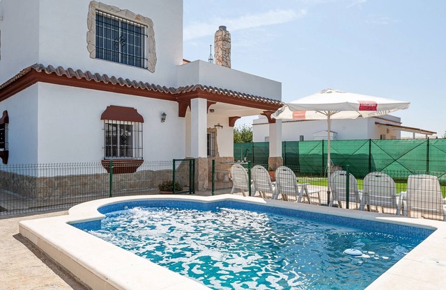Rustic Home Close to the Beach with Pool, Terrace, Garden & Wi-Fi; Parking Available, Pets Allowed