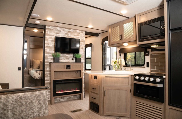 RV 4 Luxury Fireplace Bunkhouse Meets High End Camping