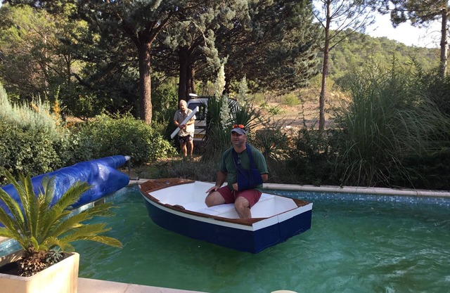 Sailboat docked in Toulon