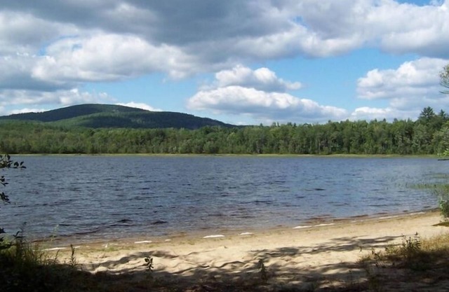 Sandy Beach, Alpine Chalet on Peaceful, Private Pond