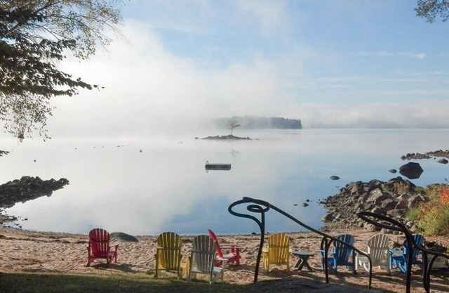 Sebago Lake Summer Camp & Sandy Beach at Jordan Bay, Raymond, Maine